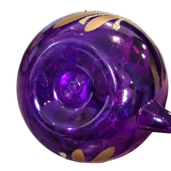 Vintage MCM Old World Christmas‎ OWC Purple Cruet Blown Glass Ornament Delicate - Picture 7 of 10